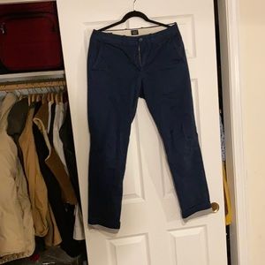 J crew flannel lined chinos